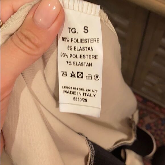 Navy and tan dress  - Picture 4 of 4